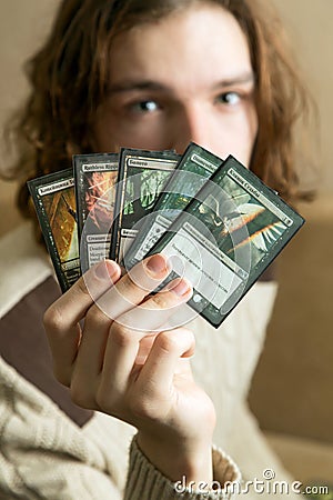Magic: The Gathering game Editorial Stock Photo