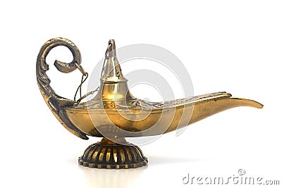 Magic Genie Lamp Stock Photo