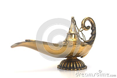 Magic Genie Lamp Stock Photo