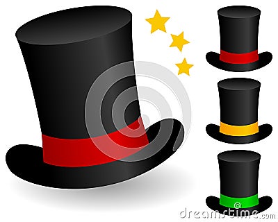 Magic Hat Collection Vector Illustration