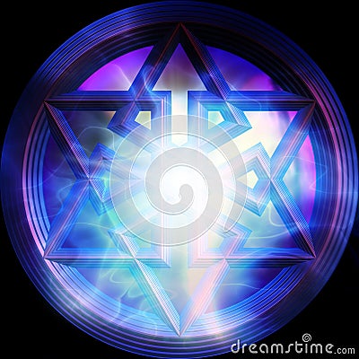 Magic Hexagram Stock Photo