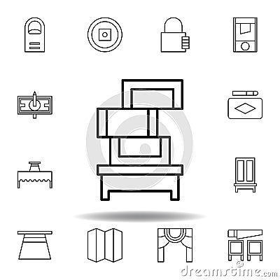 magic illusion trick outline icon. elements of magic illustration line icon. signs, symbols can be used for web, logo, mobile app Cartoon Illustration