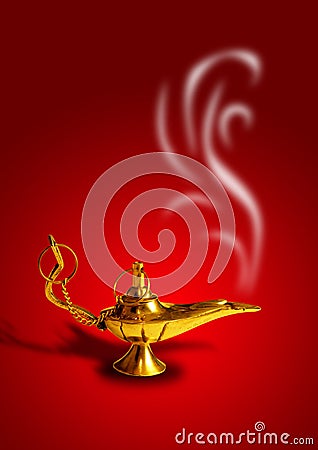 Magic Lamp Stock Photo