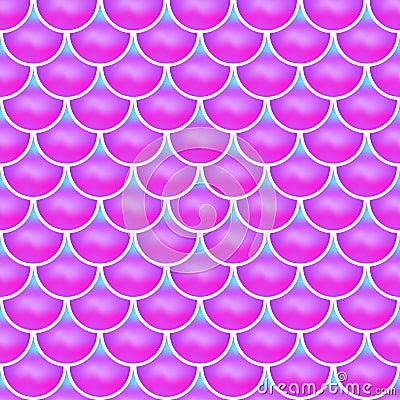 Magic mermaid seamless pattern Vector Illustration
