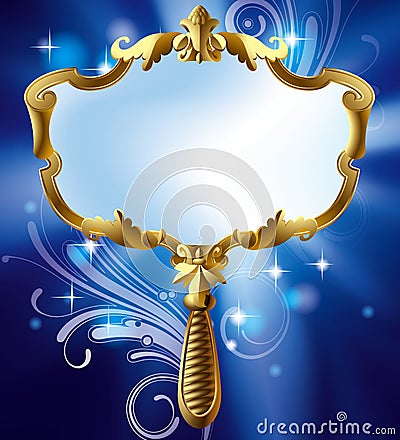 Magic mirror Vector Illustration