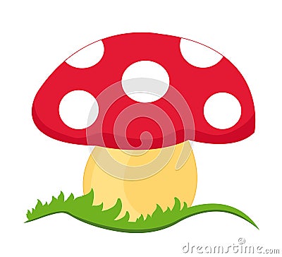 Magic mushroom Stock Photo