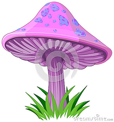 Magic Mushroom Vector Illustration