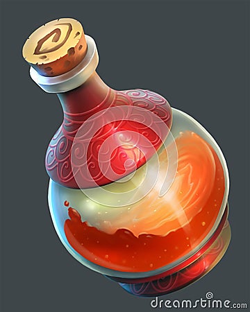 Magic Potion UI Stock Photo