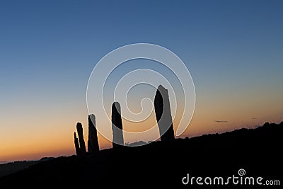 The magic of Ring of Brodgar, Scotland Stock Photo