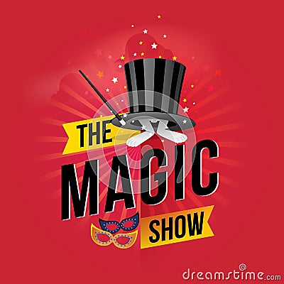 The magic show Vector Illustration