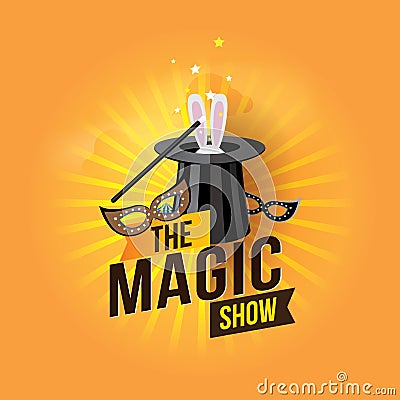 The magic show Vector Illustration