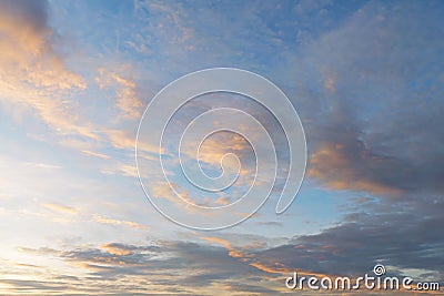 Magic sky and clouds at dawn, sunrise and sunset part 2 Stock Photo