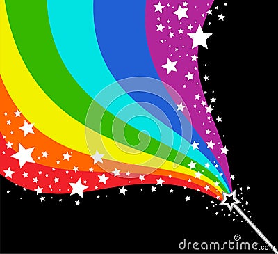 Magic stick Vector Illustration