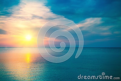 Magic sunrise Stock Photo