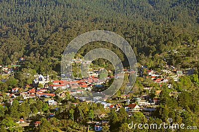Magic town of Mineral del chico near pachuca, hidalgo IX Editorial Stock Photo