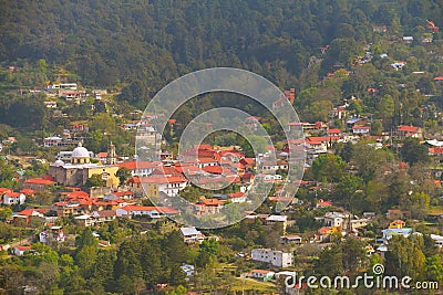 Magic town of Mineral del chico near pachuca, hidalgo XV Editorial Stock Photo