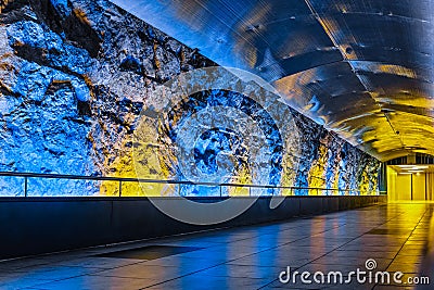 Magic tunnel of Monaco Stock Photo