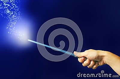 Magic wand Stock Photo