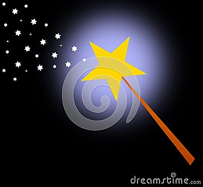 Magic wand Stock Photo