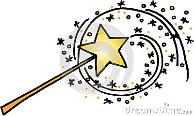 Magic wand Stock Photo