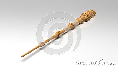 Magic wand 3d realistic Stock Photo