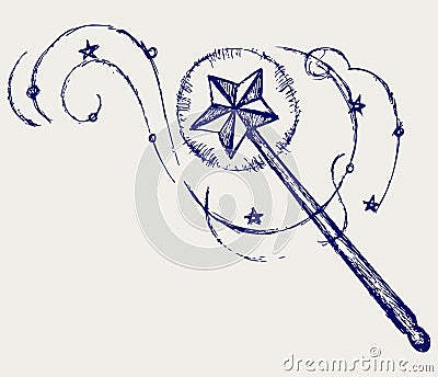 Magic wand Vector Illustration