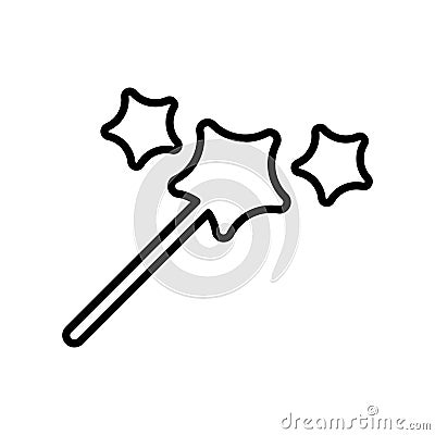 Magic wand icon vector isolated on white background, Magic wand Vector Illustration