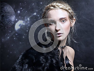 Magic woman Stock Photo