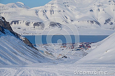 The magical beauty of Svalbard. Stock Photo