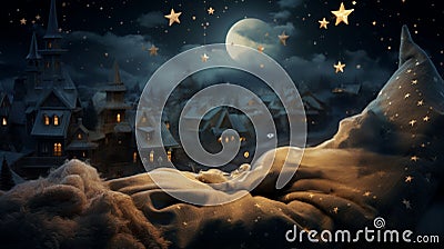 magical bed time story for childrens Stock Photo