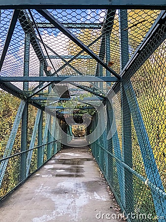 Magical Bridge During the Autumn of 2017 Stock Photo