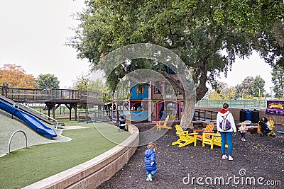 Magical Bridge Playground for Children Editorial Stock Photo