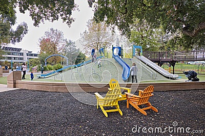 Magical Bridge Playground for Children in San Jose Editorial Stock Photo