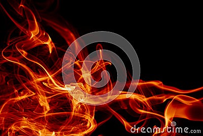 Magical fiery background Stock Photo