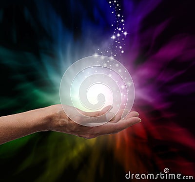 Magical Healing Energy Stock Photo