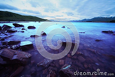 Magical Lake Tekapo Stock Photo