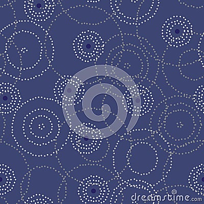 Magical lights on blue abstract background Stock Photo