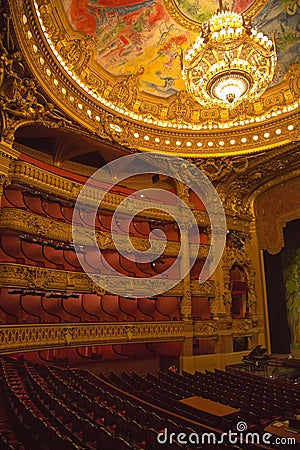 Magical and Stunning Opera Garnier wtih intricate designs Editorial Stock Photo