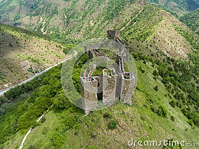 Maglic Castle, fortress built in 13th Century, Kraljevo, Serbia Stock Photo