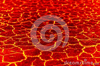 Magma Background, The red crack abstract for background. Stock Photo