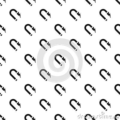 Magnet pattern seamless vector Vector Illustration