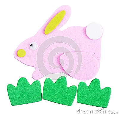 Magnet rabbit Stock Photo