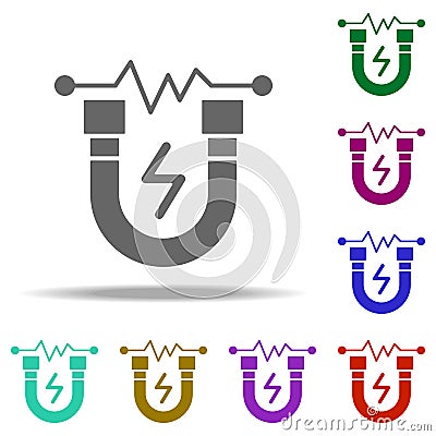 magnet, tools icon. Elements of Genetics and bioenginnering in multi color style icons. Simple icon for websites, web design, Stock Photo