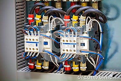 Magnetic contactor Stock Photo