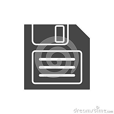 Magnetic floppy disc icon Stock Photo