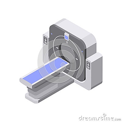 Magnetic Resonance Tomography Vector Illustration