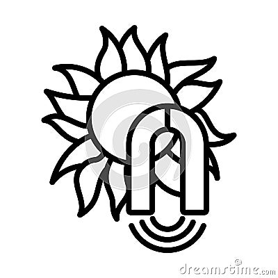 Magnetic Storm Icon Vector Illustration