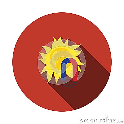 Magnetic Storm Icon Vector Illustration