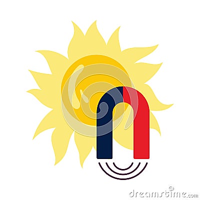 Magnetic Storm Icon Vector Illustration