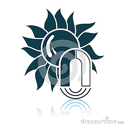 Magnetic Storm Icon Vector Illustration